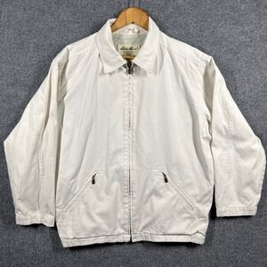 Eddie Bauer Jacket Womens Medium Zip Up Outerwear Petite Cotton